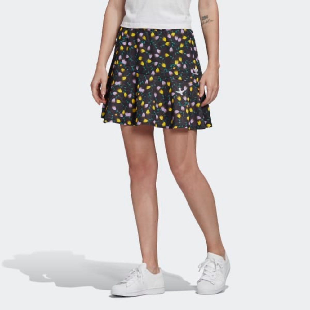 Adidas Originals All Over Print Floral Skirt - Picture 2 of 7